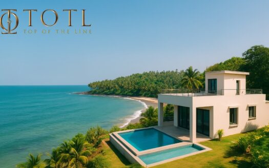 Luxury sea-view villa in Tarkarli overlooking Sindhudurg’s pristine coastline, symbolizing the investment potential of Tarkarli Airbnb Plots