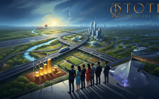 Banner showing India’s major infrastructure projects, highways, and airports symbolizing the 2025 Land Investment in India growth wave.