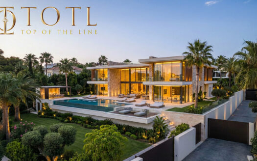 Exterior view of a Luxury Celebrity Home Villa in India showcasing privacy, modern design, landscaped gardens, and ultra-premium architecture.